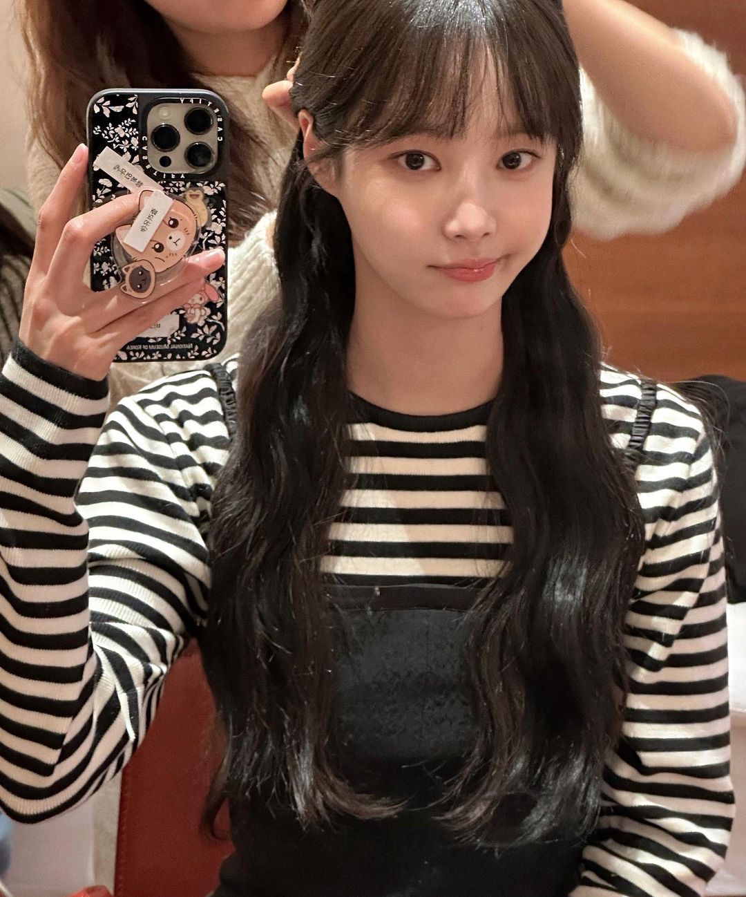 깔끔 담백🤍🖤스트라이프 긴팔 이미지"