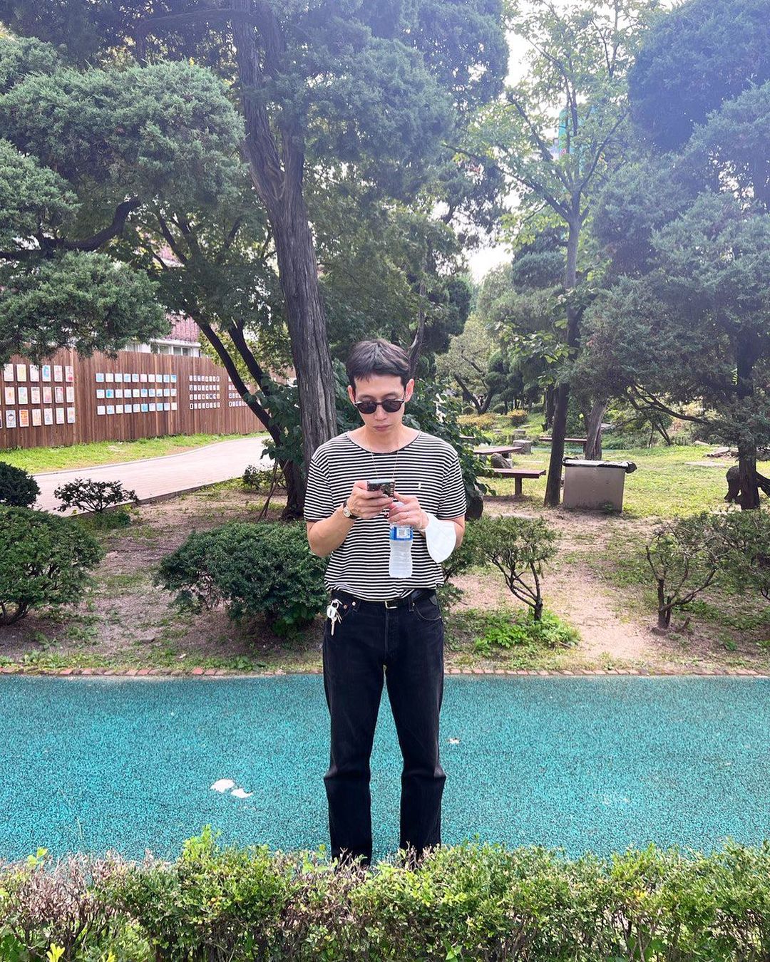 얇은 스트라이프 티 입어⚓️ 이미지7