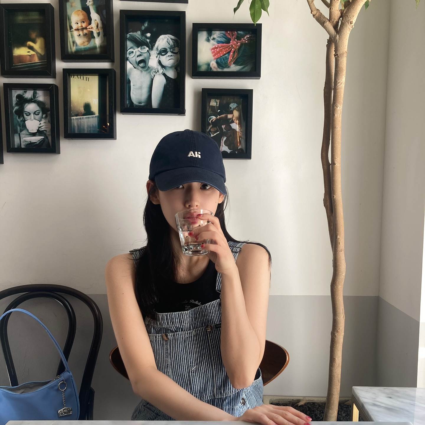 여름과 가을💙스트라이프와 함께 이미지"