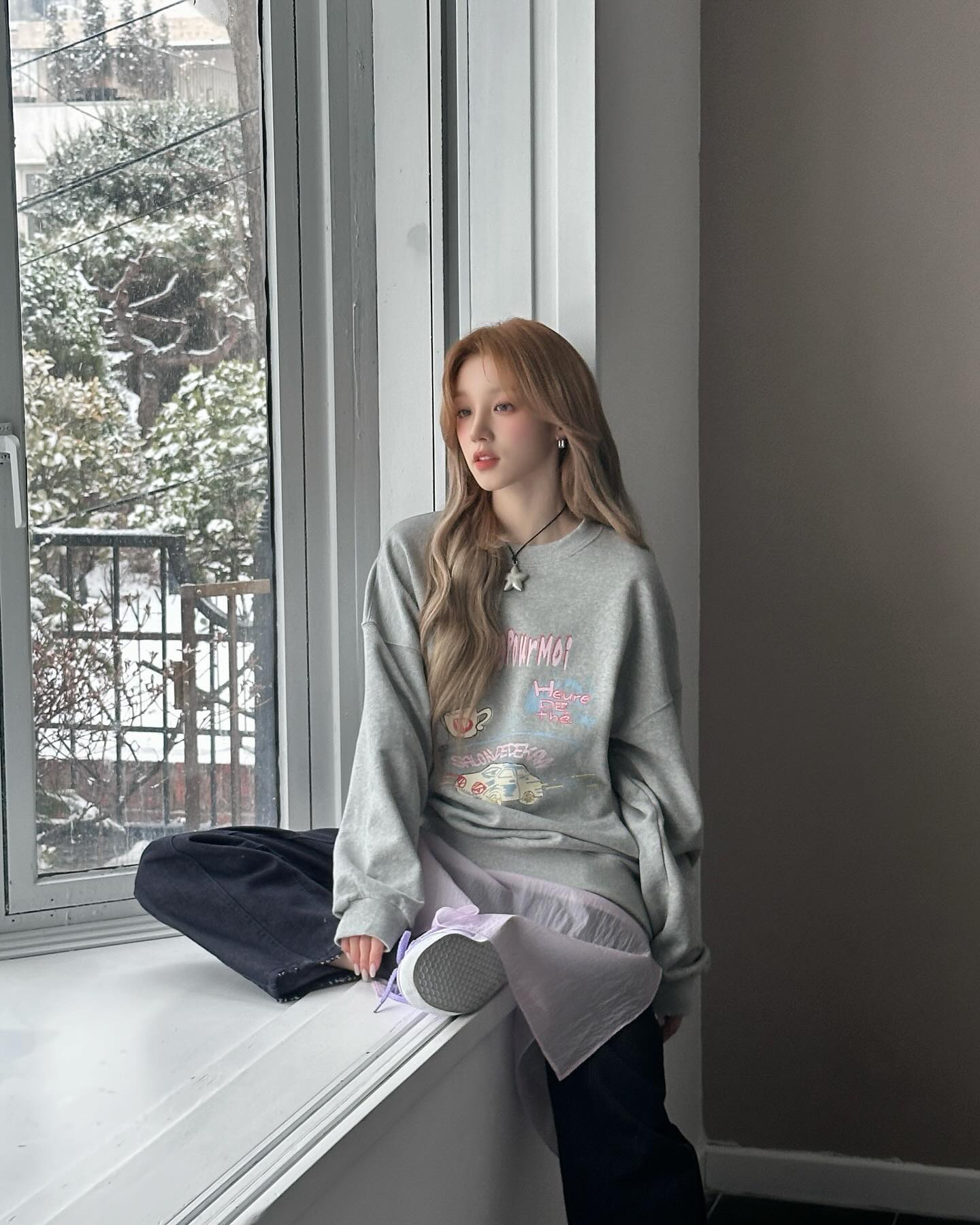 겹쳐입는 맛👗👖레이스 스커트 이미지