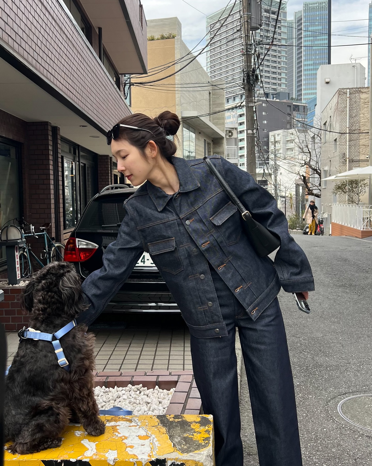간절기에 딱! 셀럽의 청청룩👖💙 이미지
