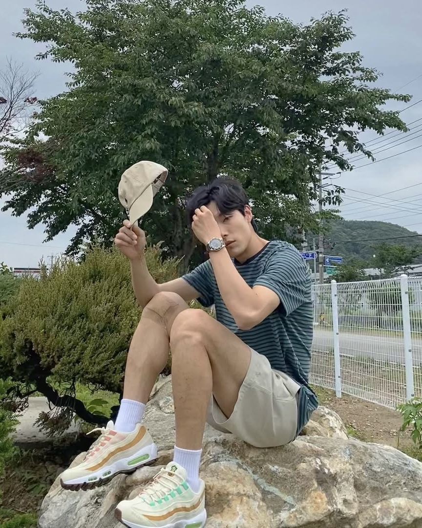 얇을 스트라이프 반팔티 고🤖 이미지5