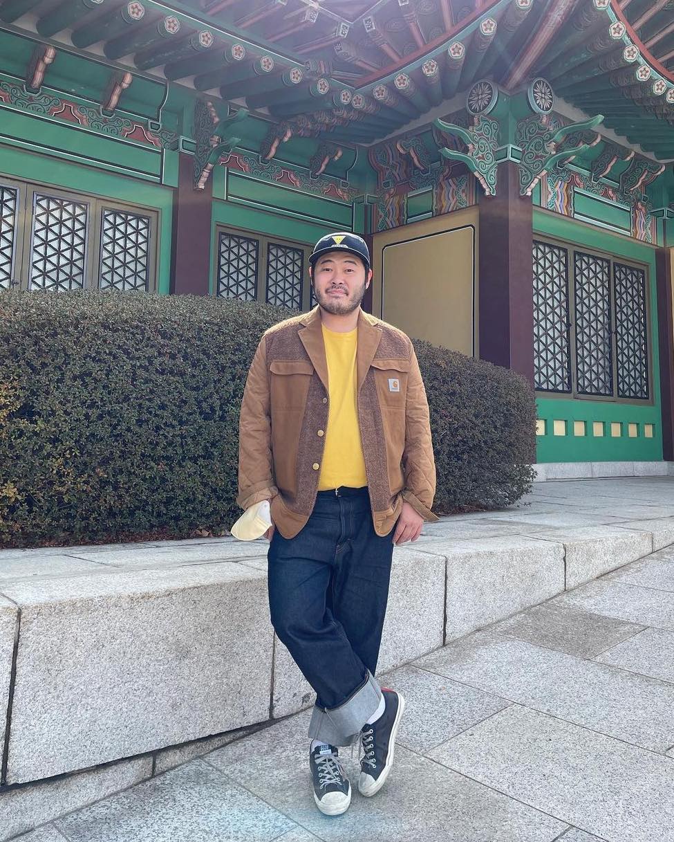 기방이형처럼 볼캡 툭 얹어서 완성🧢 이미지"
