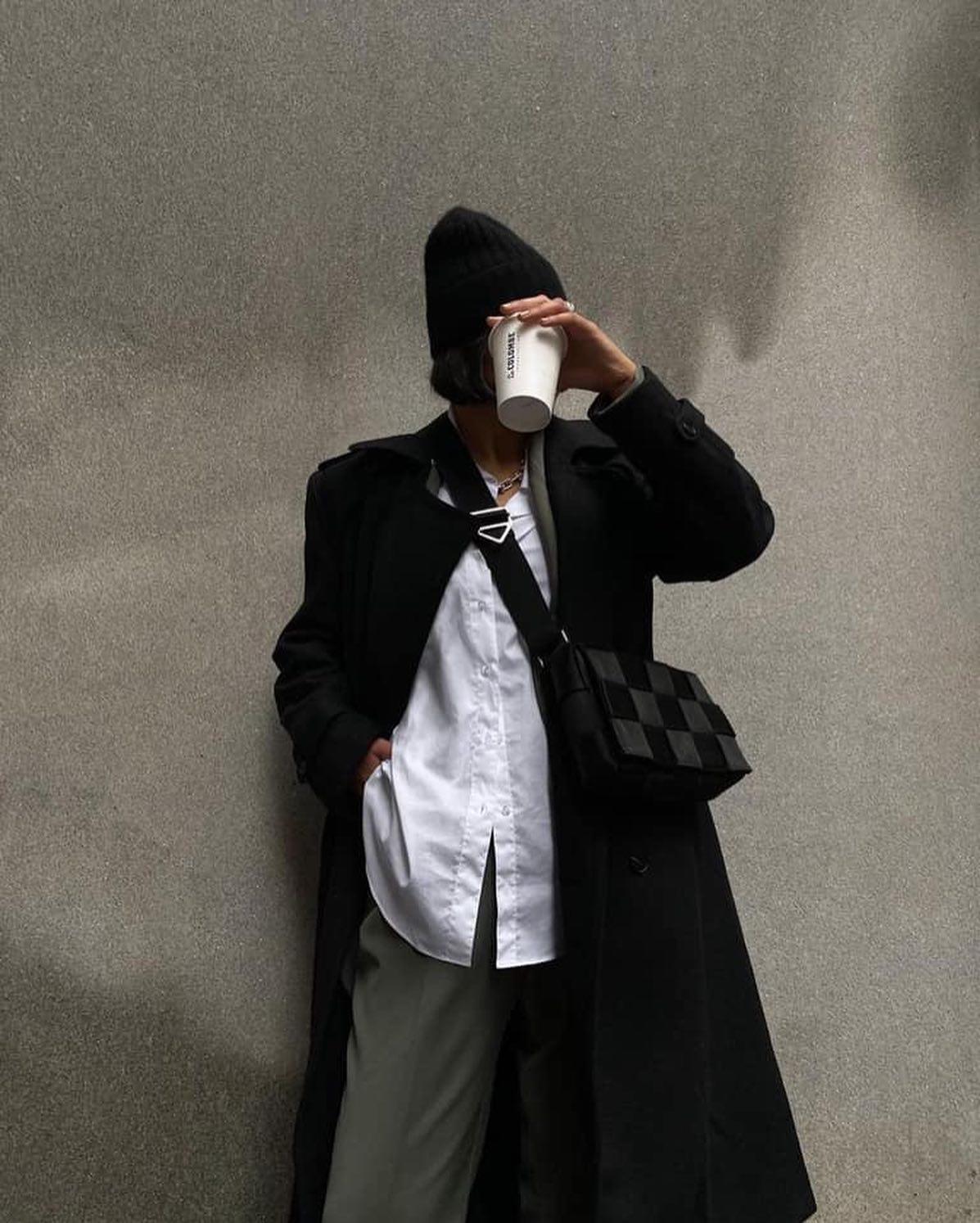 검정 비니로 미니멀룩🖤 이미지7