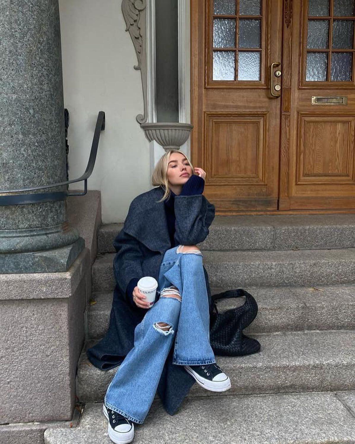 찢청 코디 어렵지 않아👖🖤 이미지2