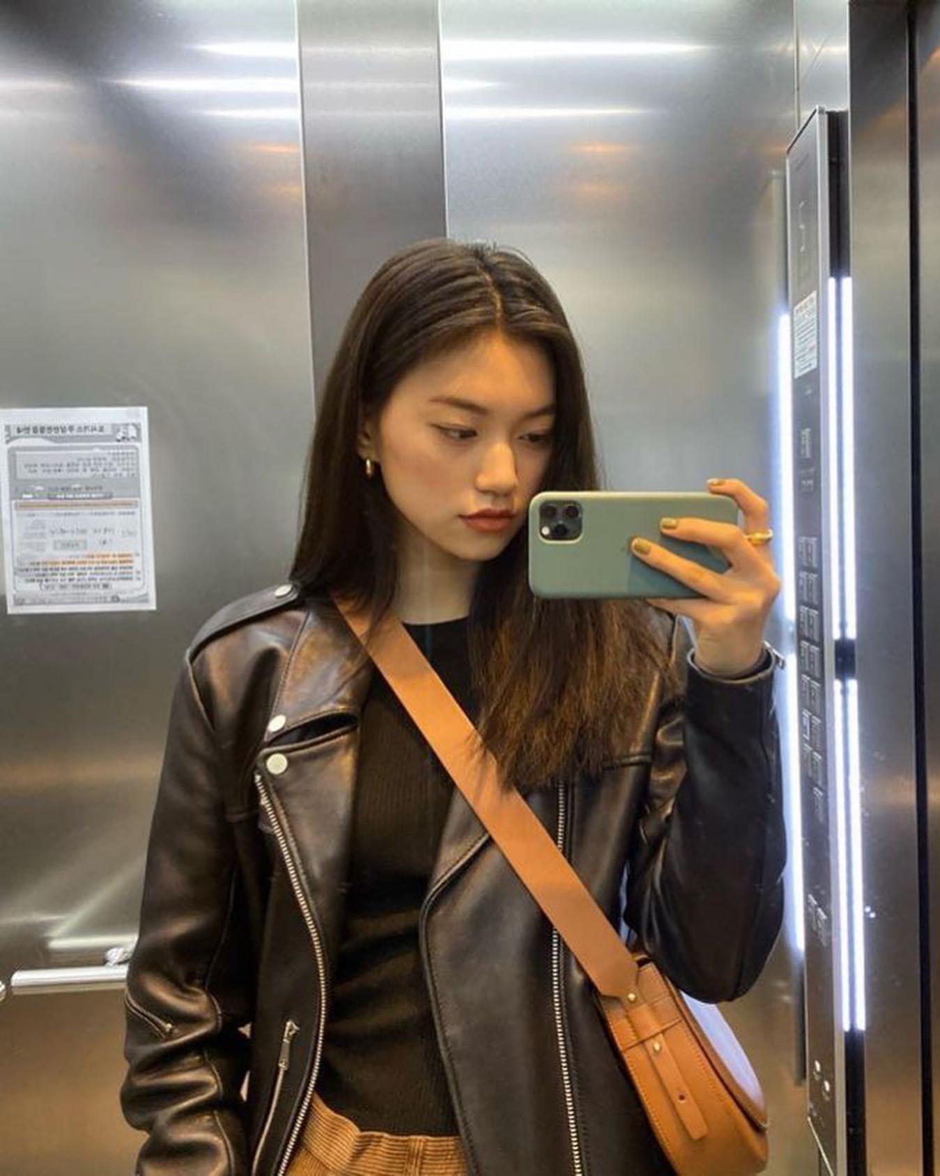 가을 기본템이지🏍🖤 라이더자켓 이미지