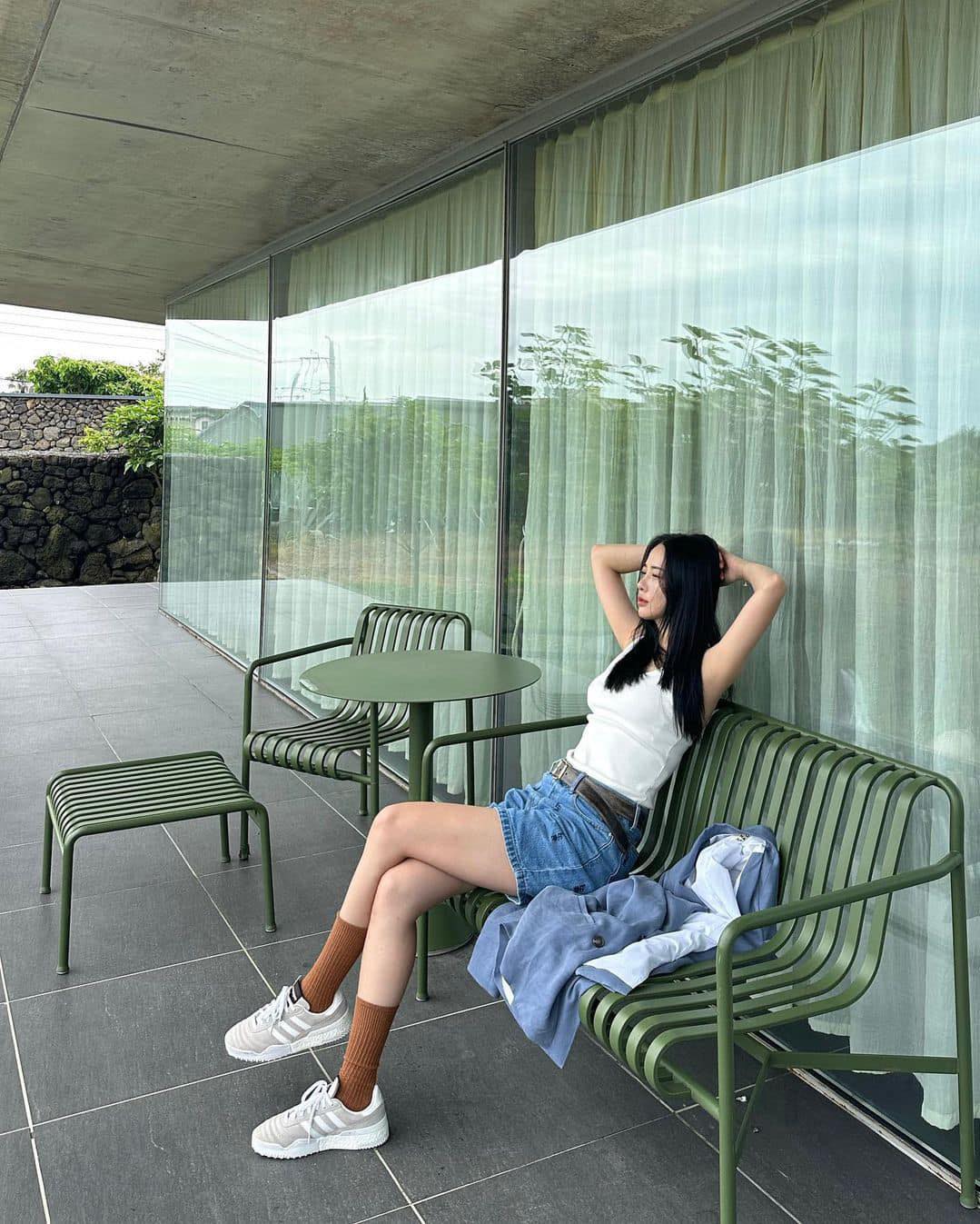 아직 더우니 데님 숏팬츠👖💙 이미지