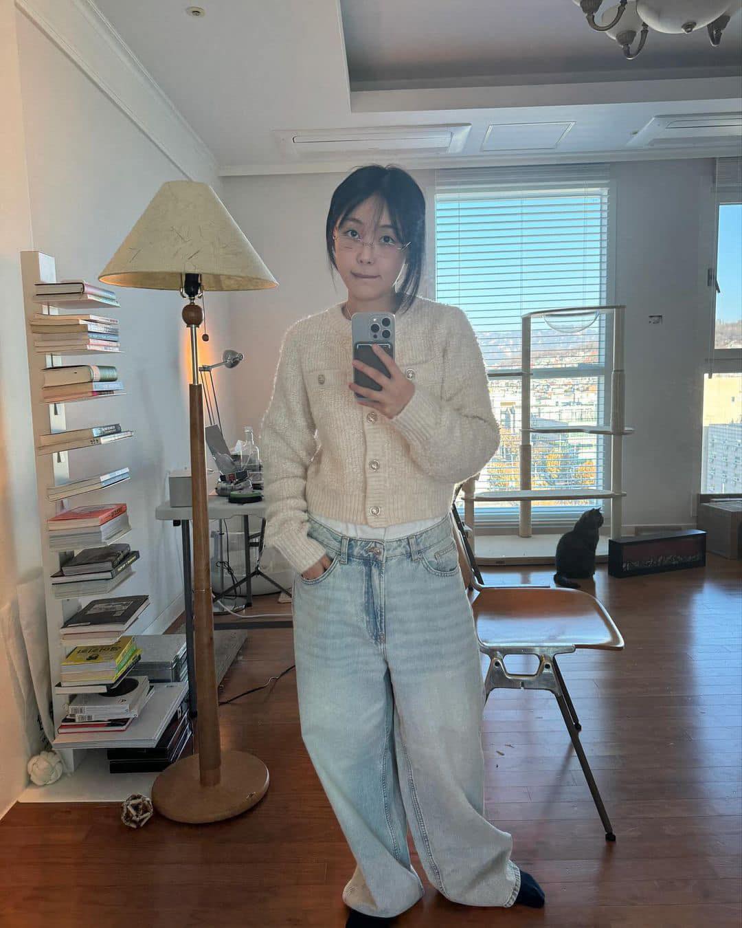 긱시크 패션 필수는 얇은테👩🏻‍🏫🖤 이미지